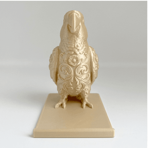 オオハナインコのルネサンス肖像画スマホスタンド(シルクゴールド) 3