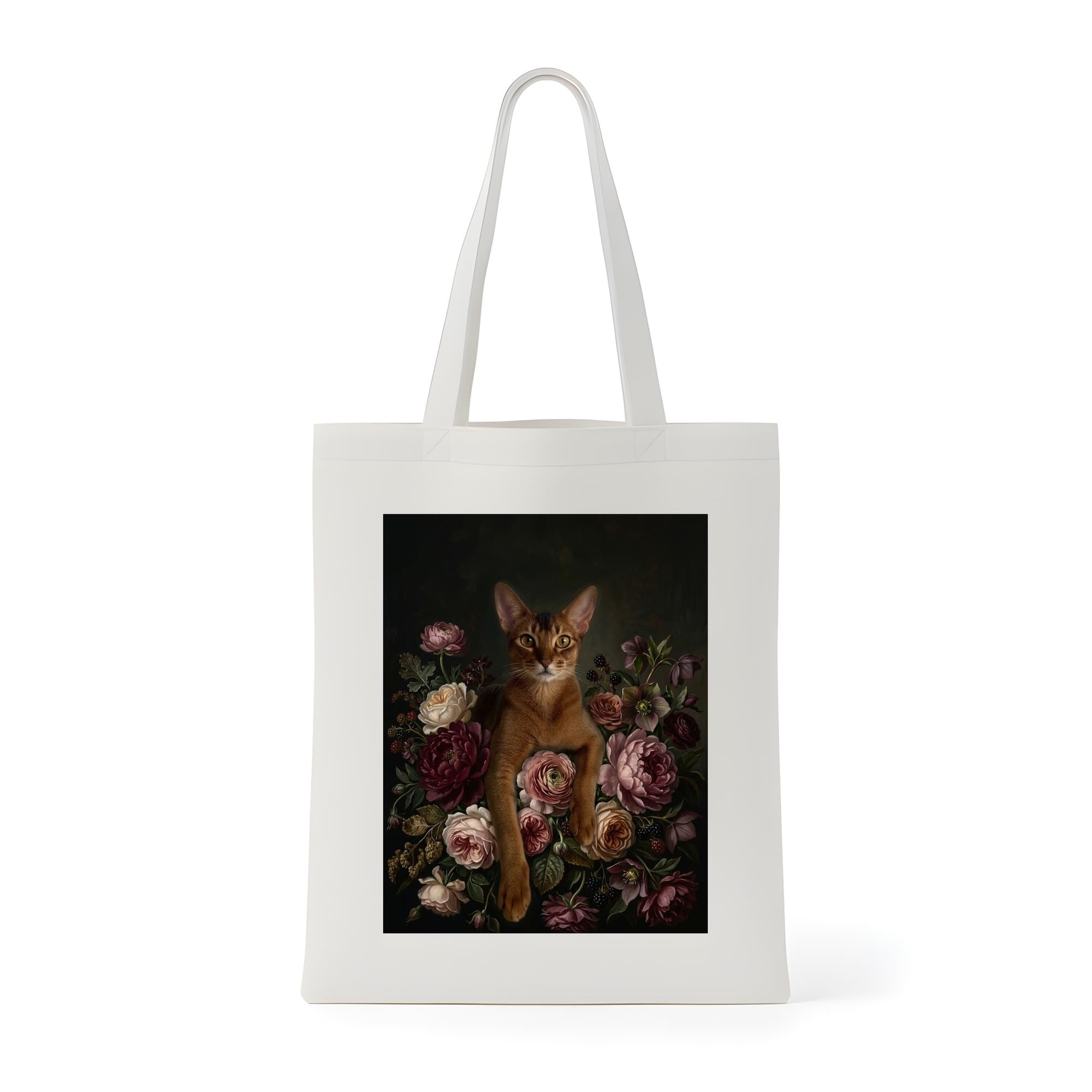 Abyssinian Floral Oil-Painting Floral Tote Bag