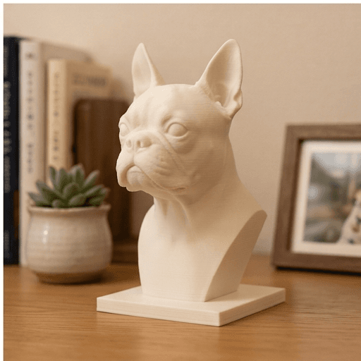 ボストンテリアのルネサンス肖像画胸像
