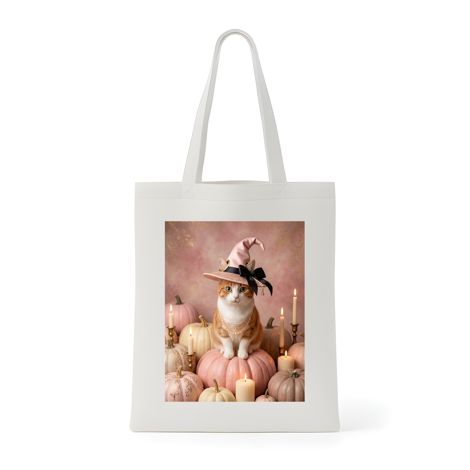 Munchkin Pumpkin & Candlelight Oil-Painting Halloween Tote Bag
