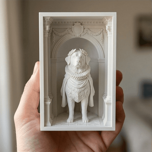 バーニーズマウンテンドッグのルネサンス肖像画ブックヌーク 3