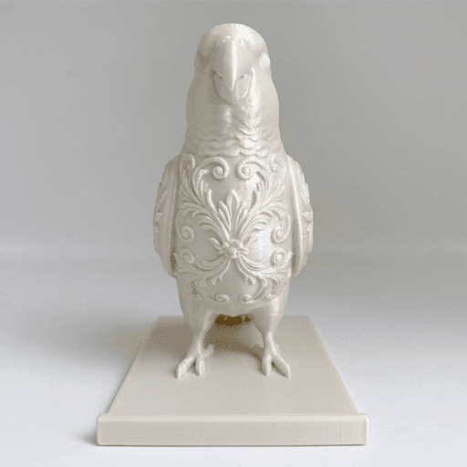 オキナインコのルネサンス肖像画スマホスタンド(シルクホワイト) 3