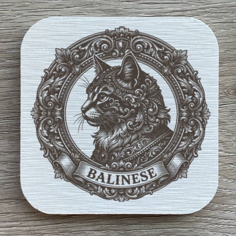 Balinese Renaissance Portrait Coaster Set