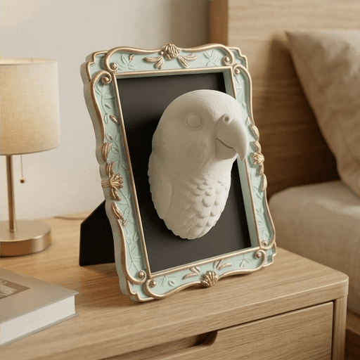 アサヒスズメのルネサンス肖像画壁掛けレリーフ