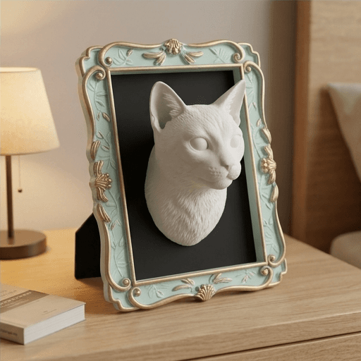 オシキャットのルネサンス肖像画壁掛けレリーフ