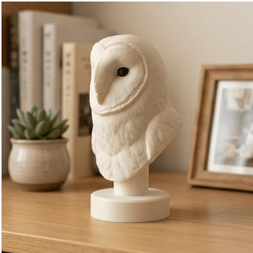 メンフクロウのルネサンス肖像画胸像