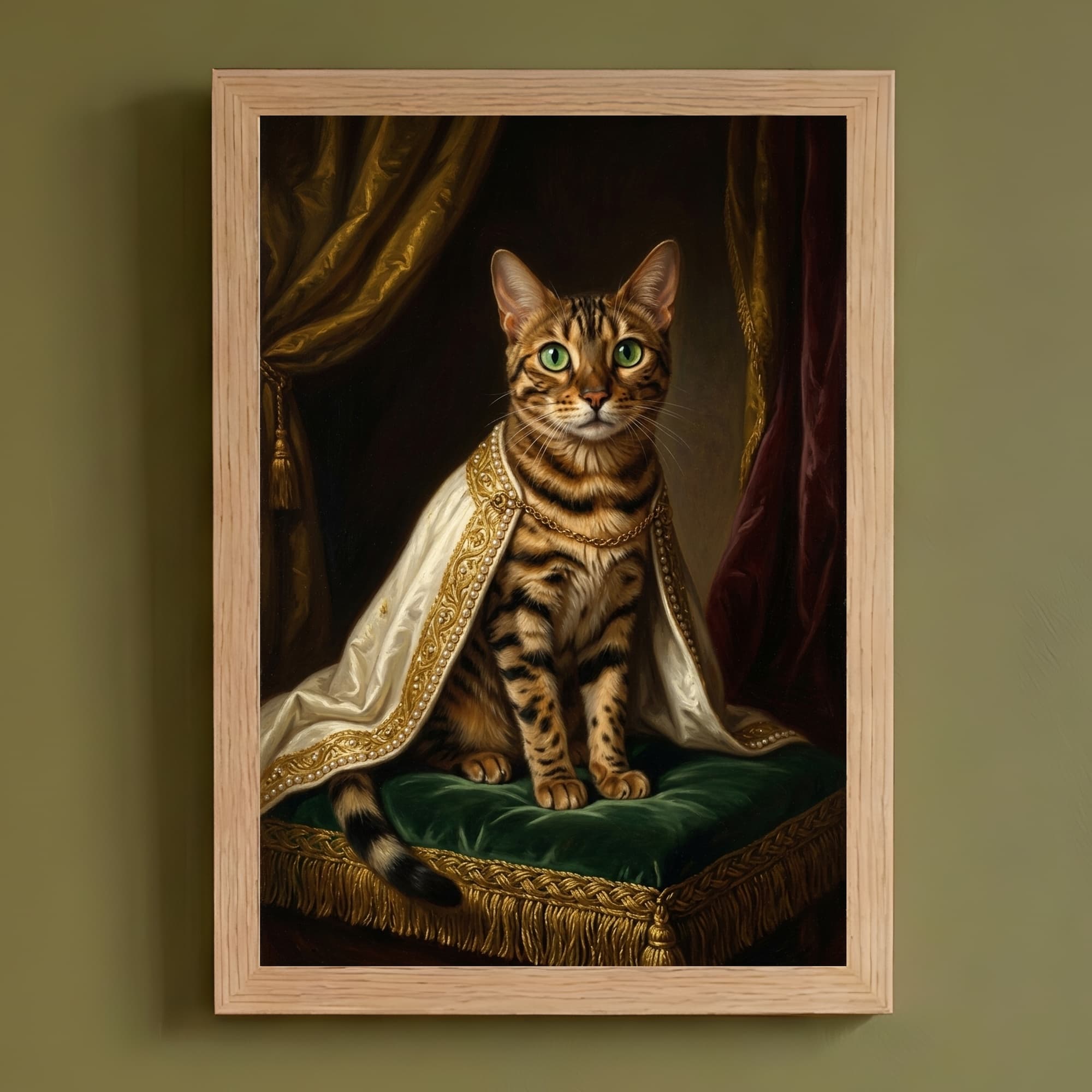 ベンガルのルネサンス肖像画額装プリント(A4サイズ)