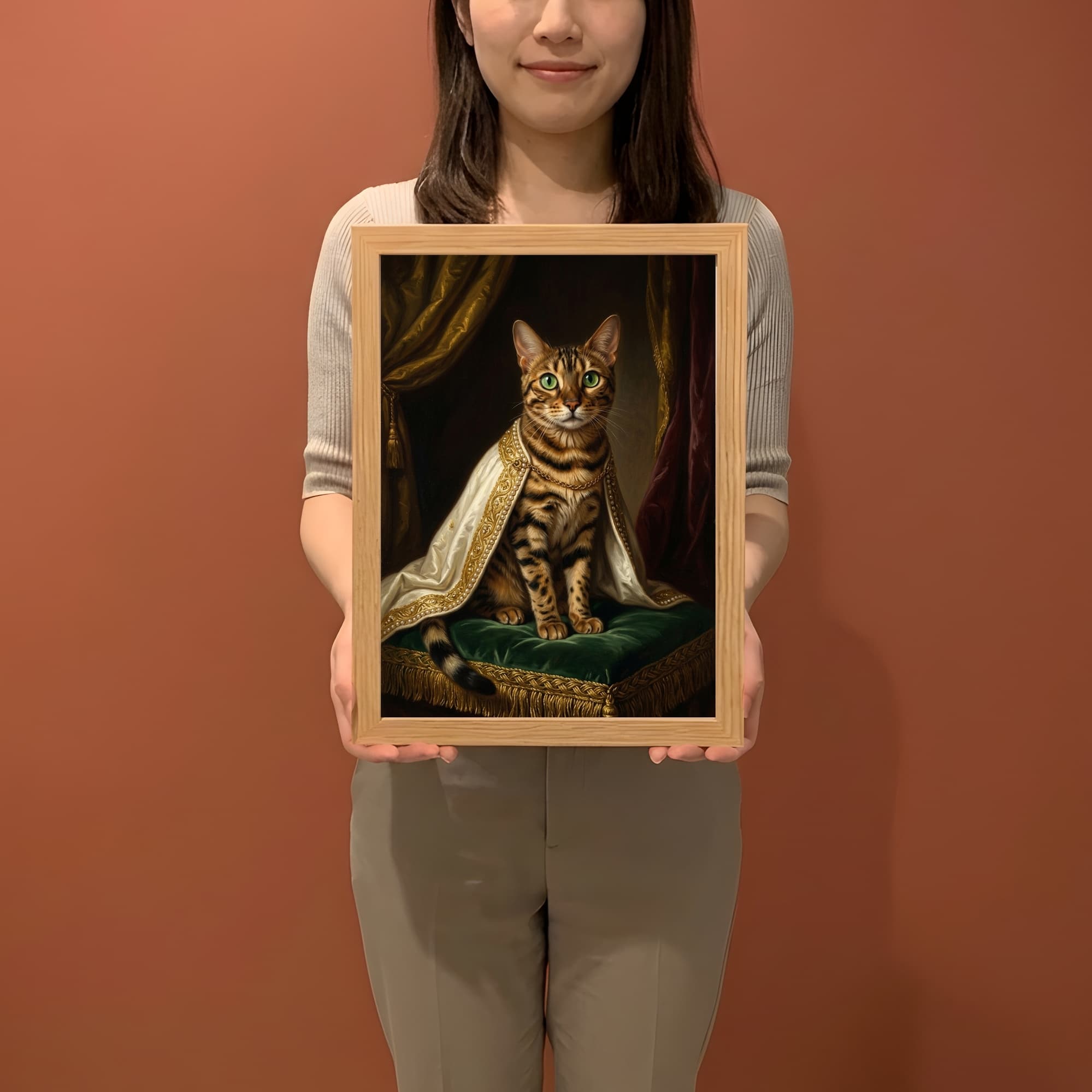 ベンガルのルネサンス肖像画額装プリント(A4サイズ) 2