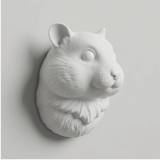 Teddy Bear hamster Renaissance Portrait Wall Relief 2