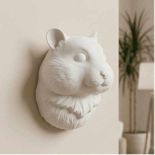 Teddy Bear hamster Renaissance Portrait Wall Relief 3