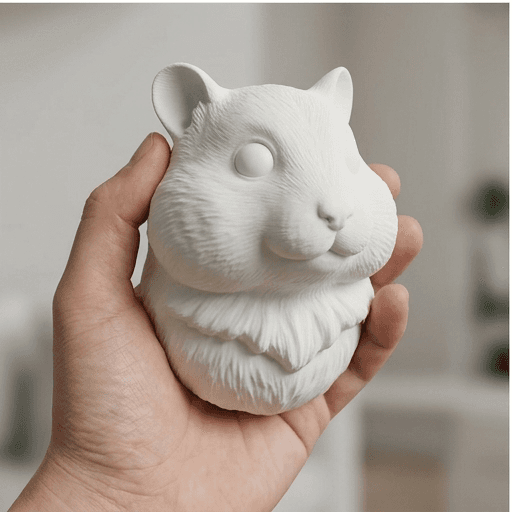 Teddy Bear hamster Renaissance Portrait Wall Relief 4