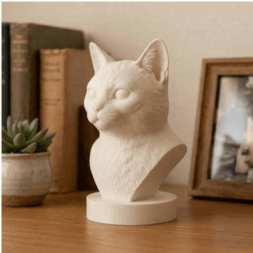マンチカンのルネサンス肖像画胸像