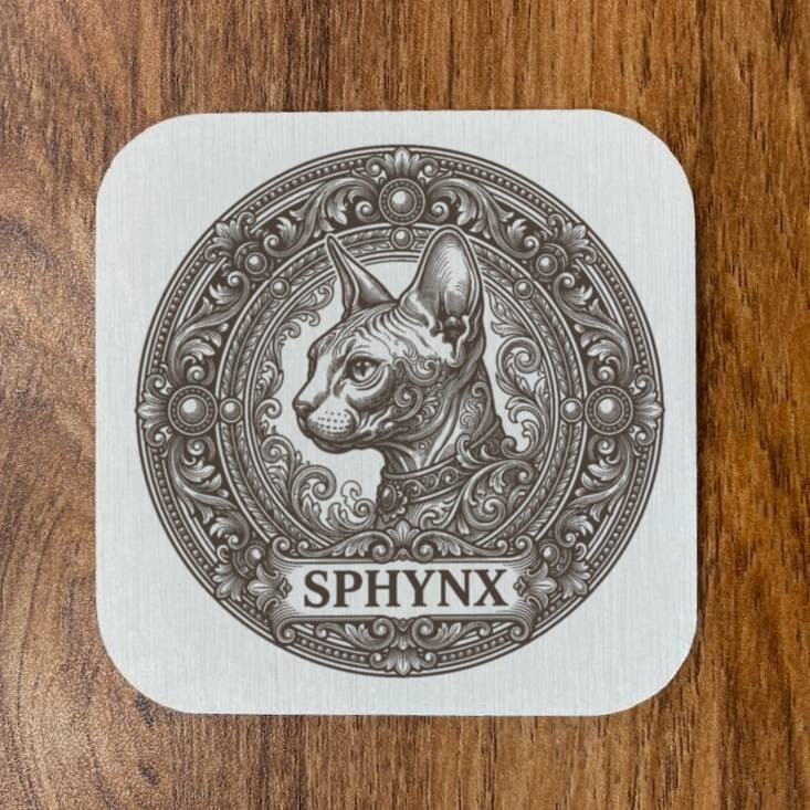 スフィンクスのルネサンス肖像画コースターセット 4