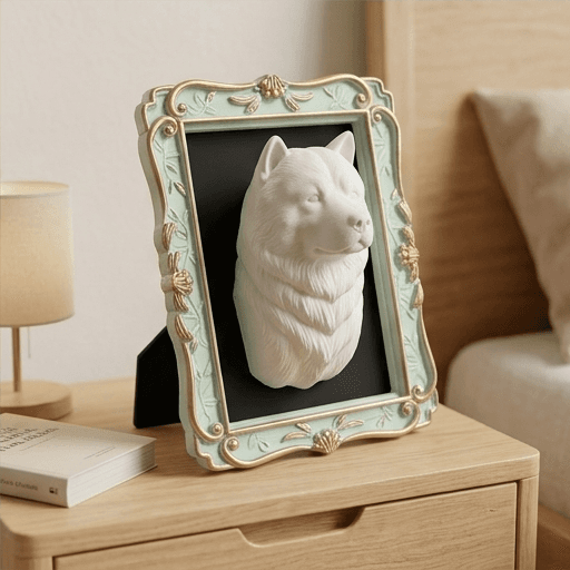チャウチャウのルネサンス肖像画壁掛けレリーフ