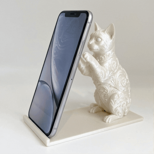 ベンガルのルネサンス肖像画スマホスタンド(シルクホワイト)