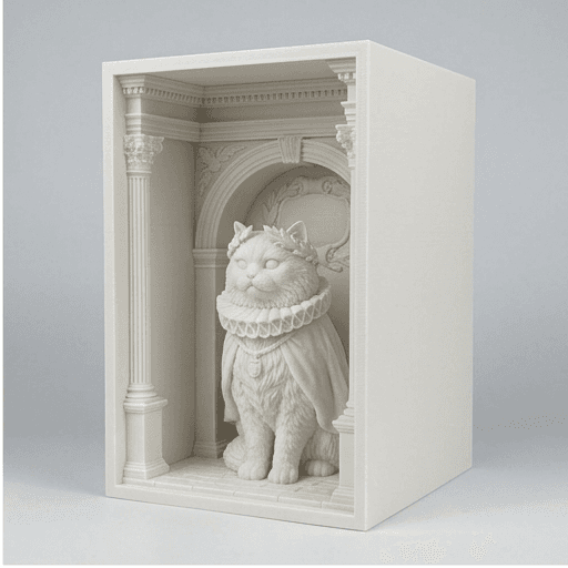 ペルシャ猫のルネサンス肖像画ブックヌーク 2