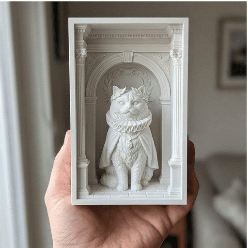 ペルシャ猫のルネサンス肖像画ブックヌーク 3