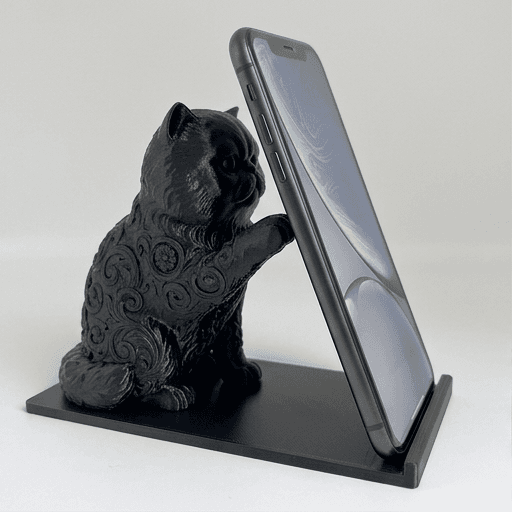 Persian Renaissance Portrait Phone Stand (Silky Black)