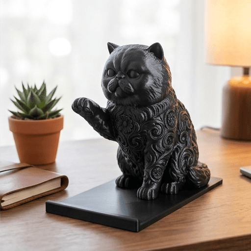 Persian Renaissance Portrait Phone Stand (Silky Black) 2