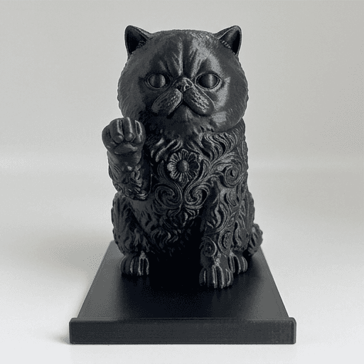 Persian Renaissance Portrait Phone Stand (Silky Black) 3