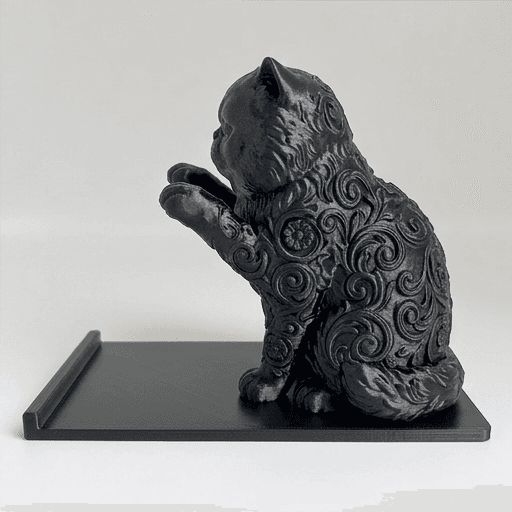 Persian Renaissance Portrait Phone Stand (Silky Black) 4