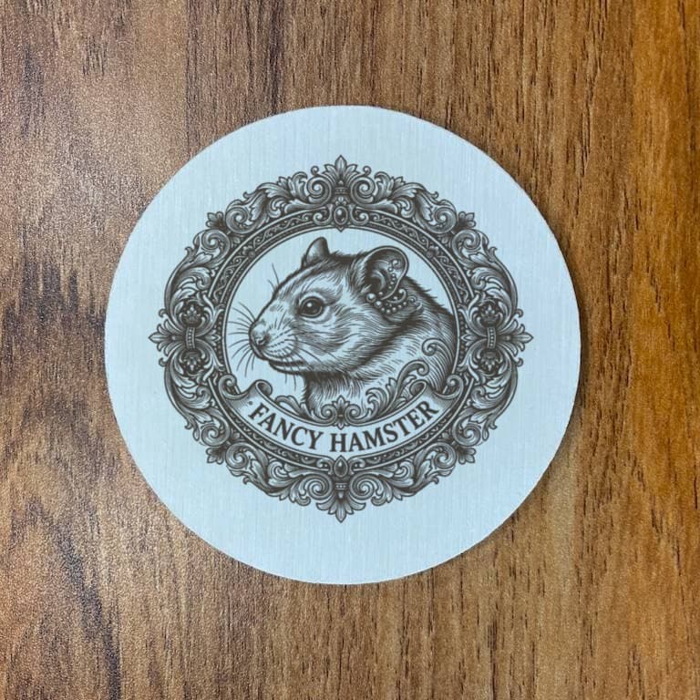 ファンシーハムスターのルネサンス肖像画コースターセット 3