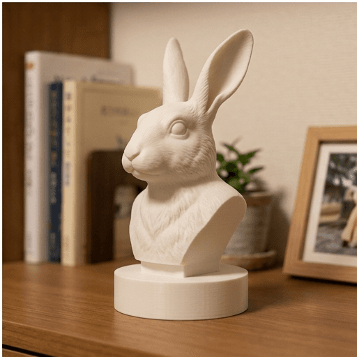 American rabbit Renaissance Portrait Bust Sculpture