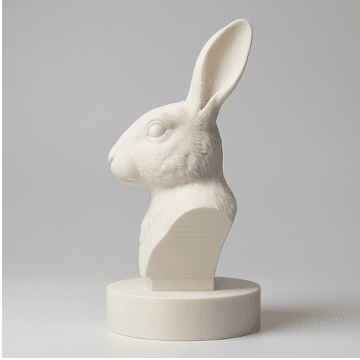 American rabbit Renaissance Portrait Bust Sculpture 4