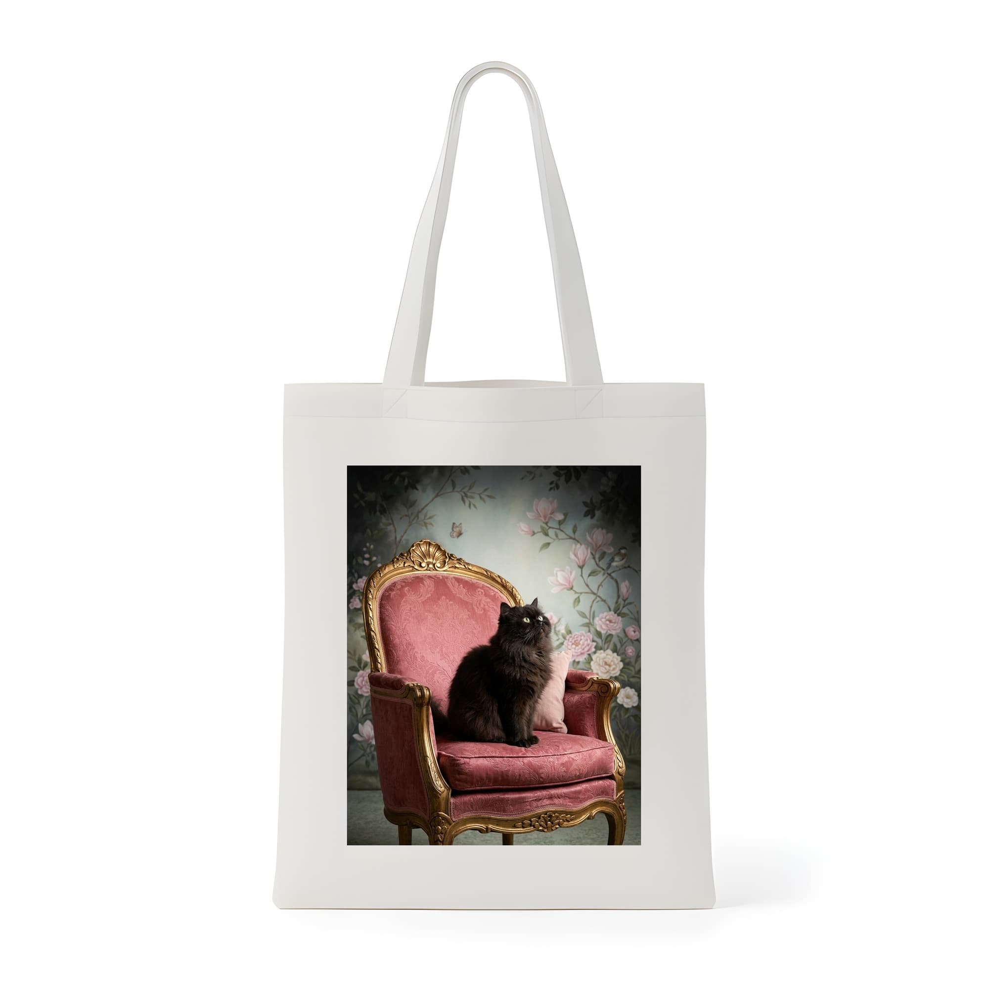 Persian Shabby Pink Oil-Painting Rococo Tote Bag