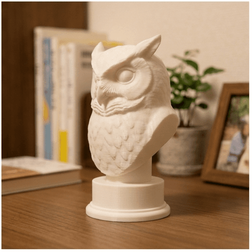 コノハズクのルネサンス肖像画胸像