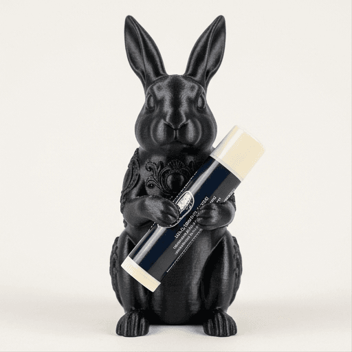 Flemish Giant Renaissance Portrait Lip Balm Case (Silky Black)