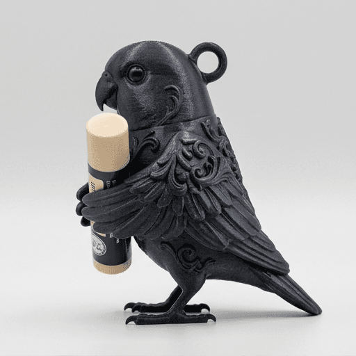 サザナミインコのルネサンス肖像画リップケース(シルクブラック) 2