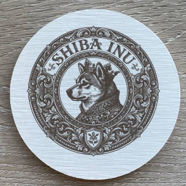 柴犬のルネサンス肖像画コースターセット 2