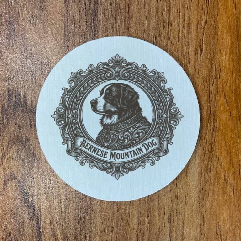 Bernese mountain dog Renaissance Portrait Coaster Set 3