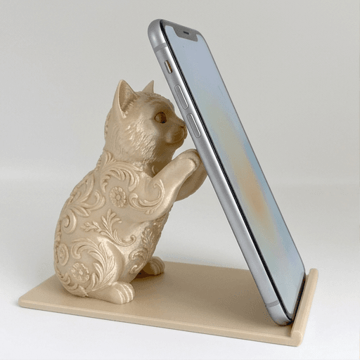 バーマンのルネサンス肖像画スマホスタンド(シルクゴールド)