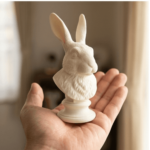 Dutch rabbit Renaissance Portrait Bust Sculpture 2