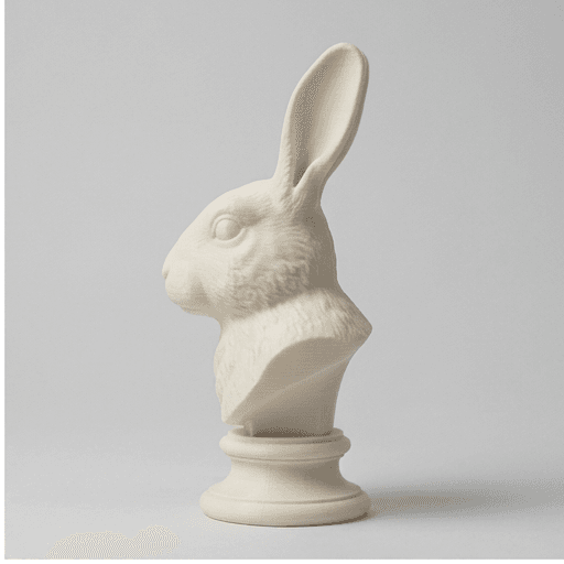 Dutch rabbit Renaissance Portrait Bust Sculpture 4