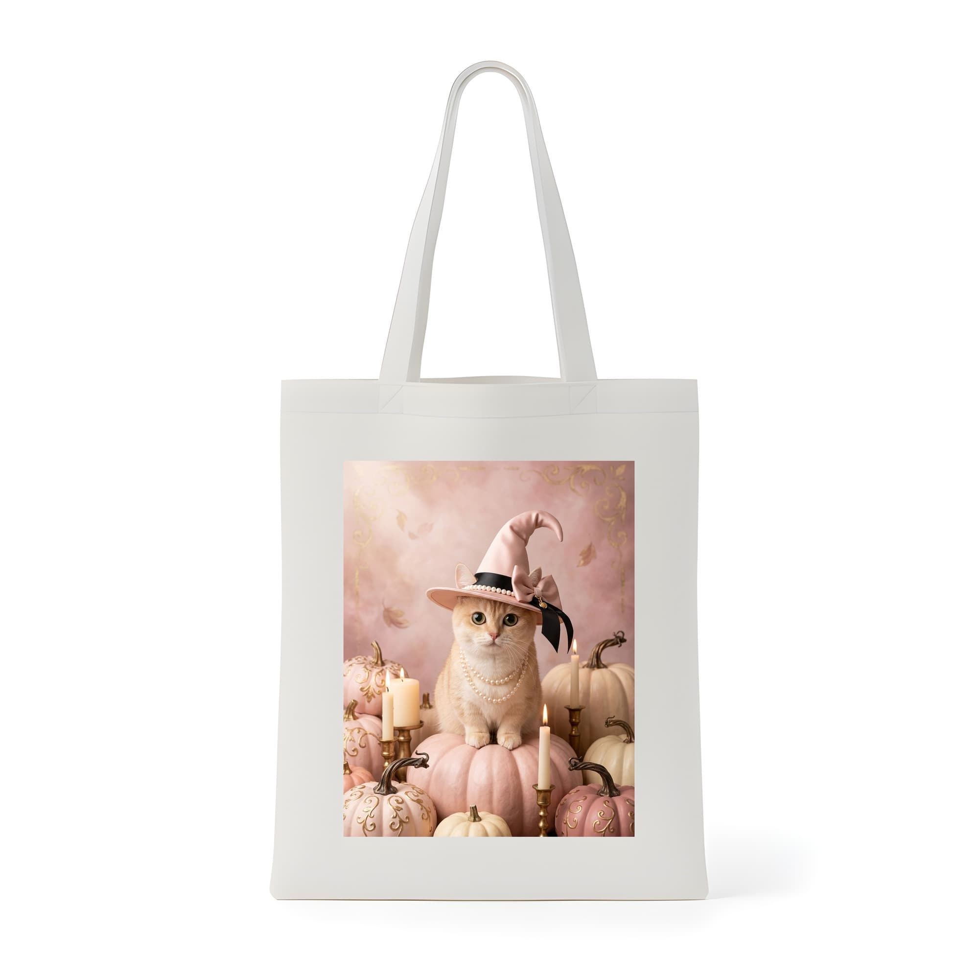 Munchkin Pumpkin & Candlelight Oil-Painting Halloween Tote Bag