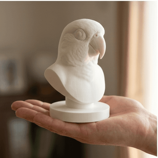 ナナイロメキシコインコのルネサンス肖像画胸像 2
