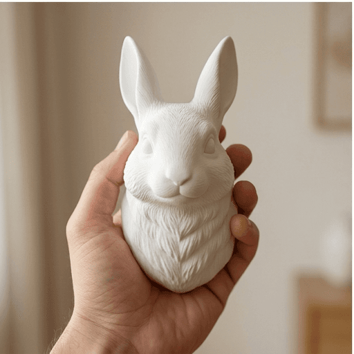 チンチラうさぎのルネサンス肖像画壁掛けレリーフ 4