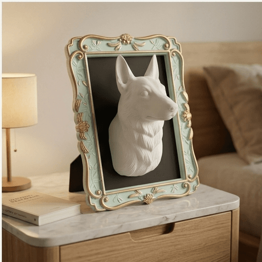 Degu Renaissance Portrait Wall Relief