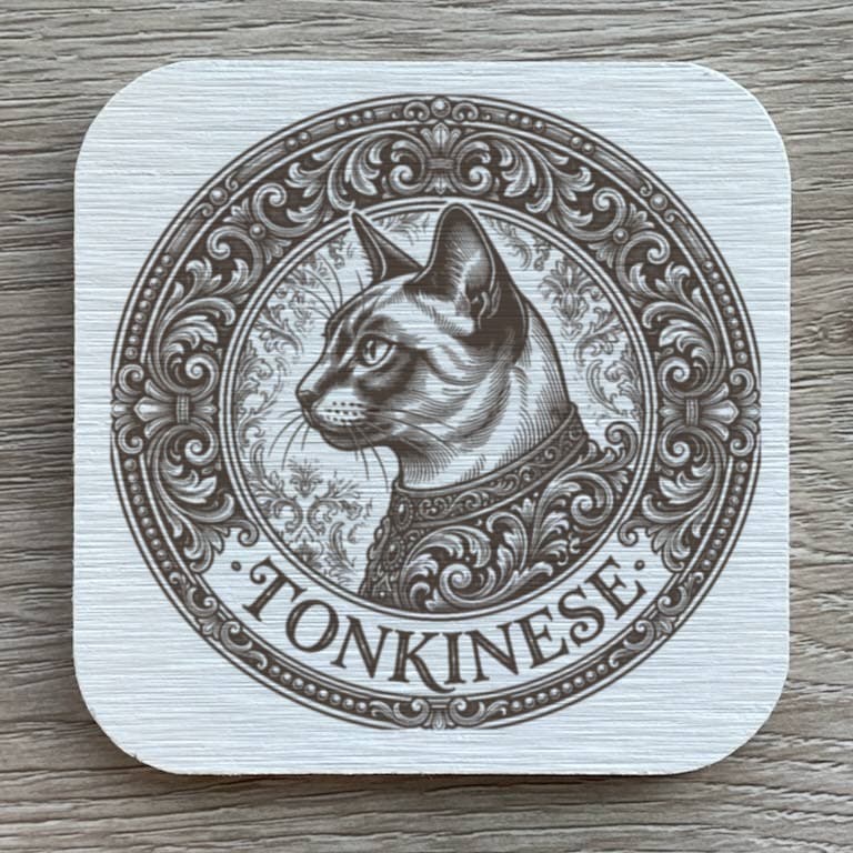 トンキニーズのルネサンス肖像画コースターセット