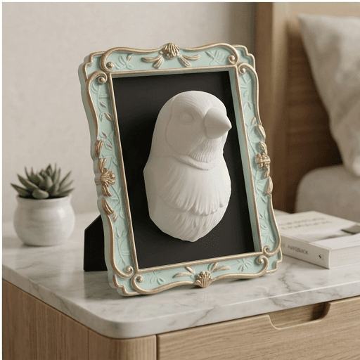 Gouldian finch Renaissance Portrait Wall Relief