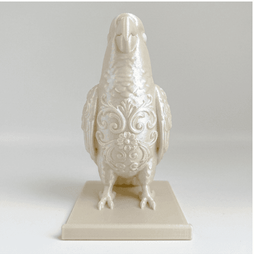 ナナイロメキシコインコのルネサンス肖像画スマホスタンド(シルクホワイト) 3