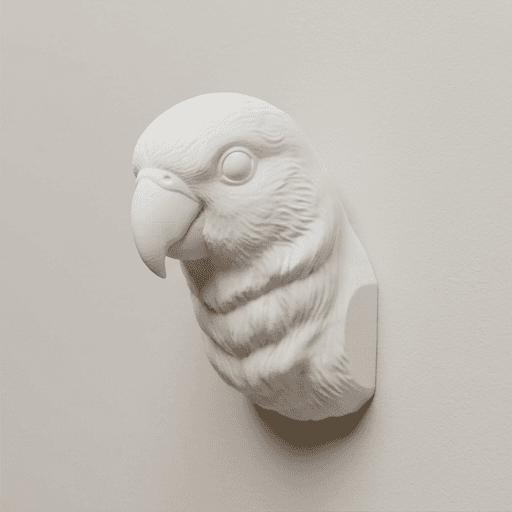 コザクラインコのルネサンス肖像画壁掛けレリーフ 2