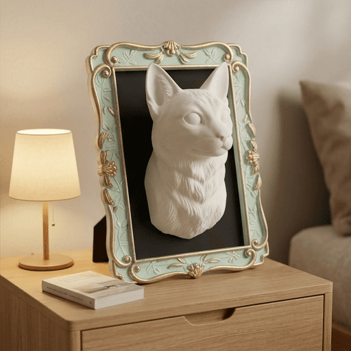 Ocicat Renaissance Portrait Wall Relief