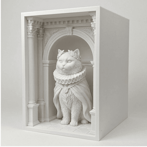 ペルシャ猫のルネサンス肖像画ブックヌーク 2