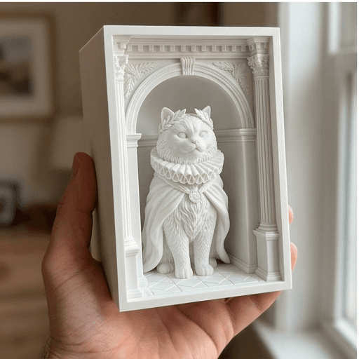 ペルシャ猫のルネサンス肖像画ブックヌーク 3