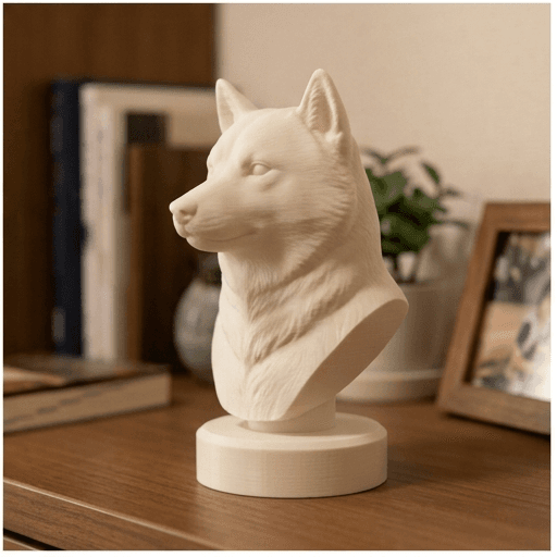 柴犬のルネサンス肖像画胸像