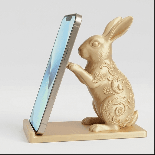 ブリタニアプチのルネサンス肖像画スマホスタンド(シルクゴールド)